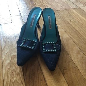 Denim Manolo Blahniks